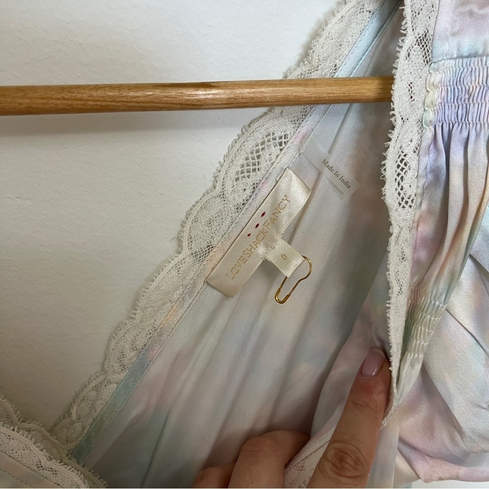 LoveShackFancy Quintessa Maxi Dress in Fairytale Tie Dye Size 0 NWT - Picture 9 of 13